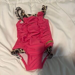 Juicy couture baby girl one piece bathing suit size 3/6M like new worn twice